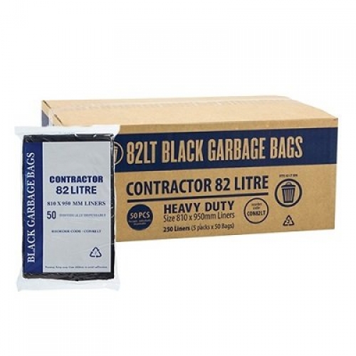 82lt Contractor Black Garabge Bags