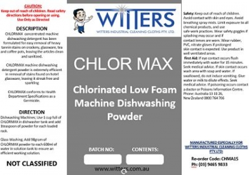 Chloromax Dishwashing Powder - 15kg
