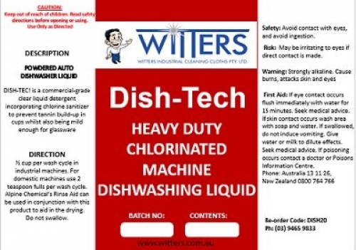 Dishtek Automatic Dishwashing Machine Liquid - 20lt