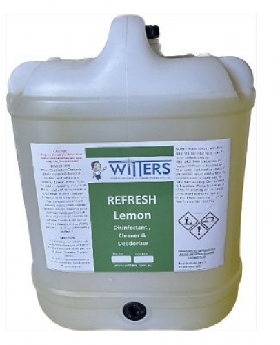 Refresh Lemon Disinfectant - Sanitiser - Deodoriser - 20lt
