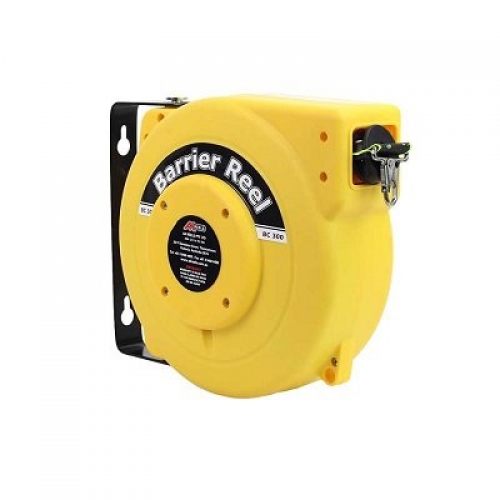 Mini Retractable Barrier Reel - Yellow and Black