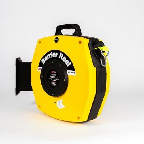 Rectable Barrier Reel - Yellow and Black 15mt