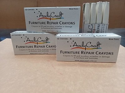 Furniture Repair Crayons - White - 12 Paxk