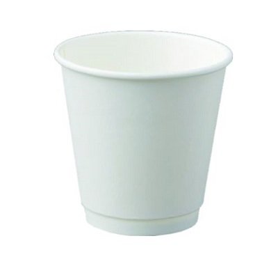 Eco Smooth Double Wall Coffee Cups - 8oz White