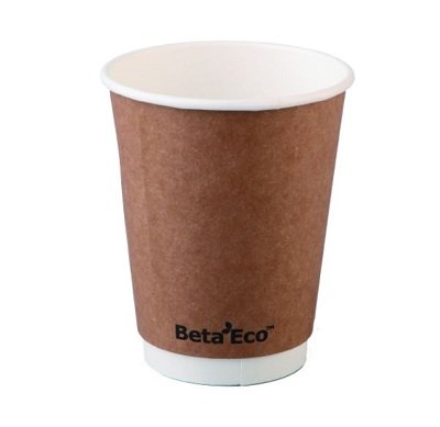 Eco Smooth Double Wall Coffee Cups -12oz Kraft