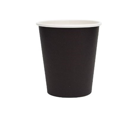 Beta Eco Single Wall Drinking Cups - 6oz Black