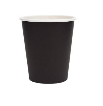 Beta Eco Single Wall Drinking Cups - 12oz Black