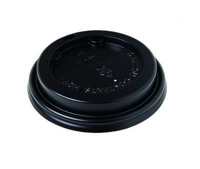 Beta Eco Recyclable Lid Black - Suits 4oz cups