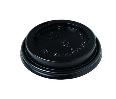Beta Eco Recyclable Lid Black - Suits 6oz and 8oz cups