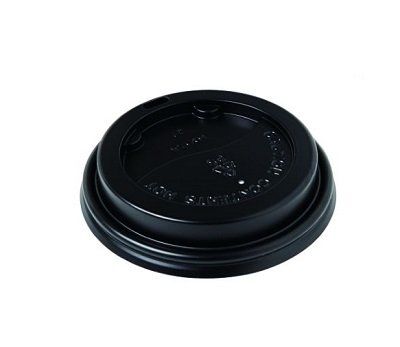 Beta Eco Recyclable Lid Black - Suits 12oz and 16oz cups