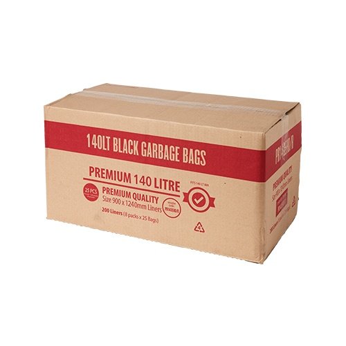 140lt Extra Heavy Duty Garbage Bags -200 bags