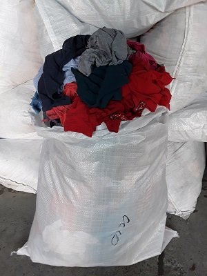 Coloured Singlet / T-Shirt Cleaning Cloths - 30kg