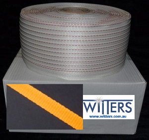 Python Orange Woven Poly Strapping 19mm x 500mt - Heavy Duty