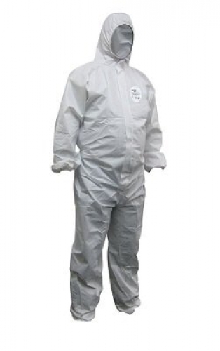 Maxisafe Chemguard White SMS, Type 5/6 disposable coveralls