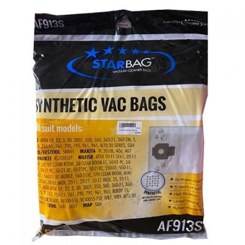 Synthetic Vacuum Bags to suit Milwaukee Vacuum Cleaners