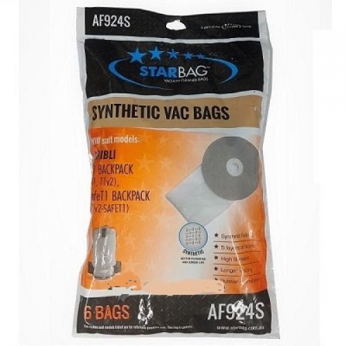 Synthetic Vacuum bags to suit Ghibli T1v3 Backpack Vacuums 6 pack