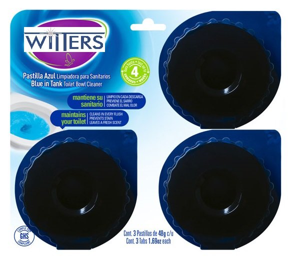 Blue Cistern Toilet Bowl Cleaner Tablets - 3 PACK X 12