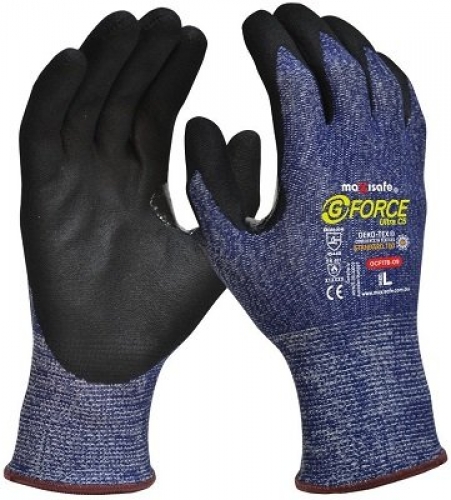 G-Force Ultra C5 Cut Resistant Thin Nitrile Coated Glove