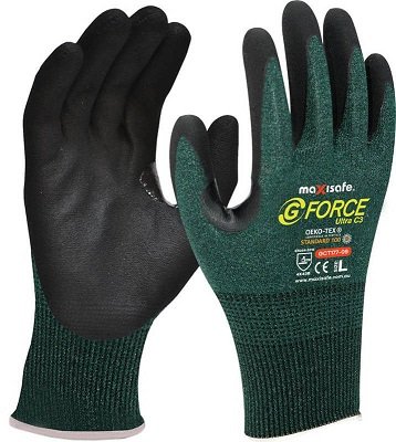 G-Force Ultra C3 Cut Resistant Thin Nitrile Coated Glove