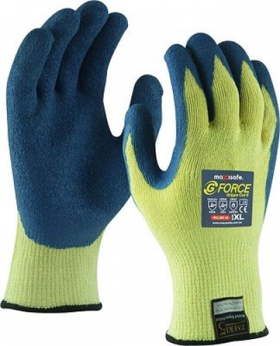 G-Force Grippa Cut Level E, Blue Latex Glove