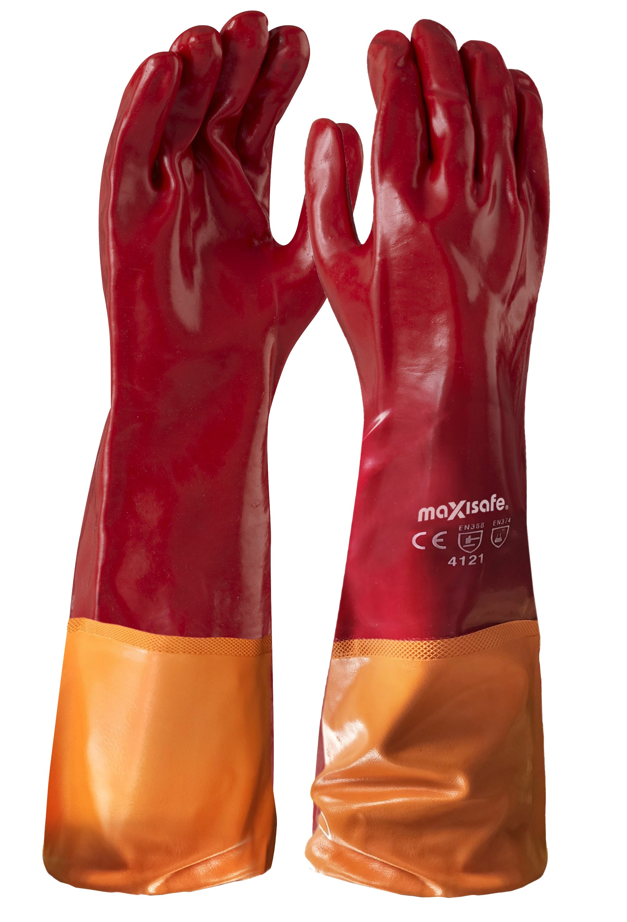Maxisafe Red PVC 60cm Gauntlet