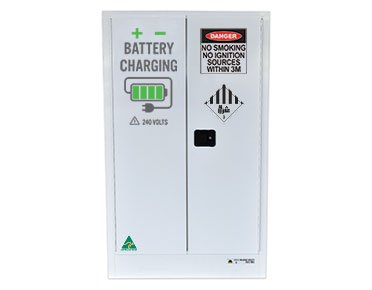 Safety Cabinet - Lithium Battery Storage - 18 Outlets