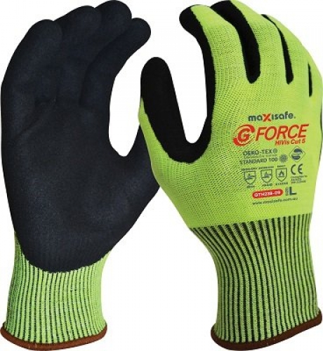 G-Force Hi-Vis Cut D Glove