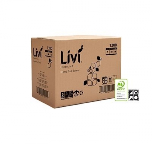 Livi Essentials Premium Roll Hand Towels 1 carton