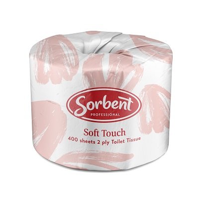 Sorbent Soft Touch Toilet Paper 2ply 400 sheet x 48 rolls