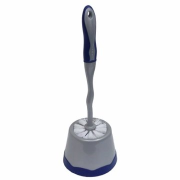 Deluxe Toilet Brush with Holder - Round