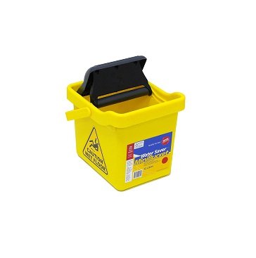 Water Saving' Mini Mop Bucket with Wringer - Yellow