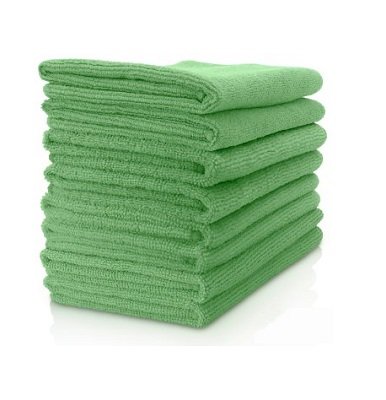 Microfibre Cloths Economy - 10 pack - Green