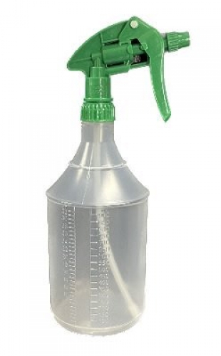 Spray Bottle Adjustable Nozzle - 1lt - Green
