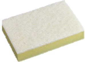White and Yellow Soft Sponge / Scourer 15cm x 10cm - 200 per carton