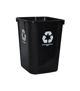 32lt Recycle Bins - Black