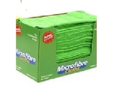 Microfibre Cloth Bulk Dispenser Box - 50 pack - Green