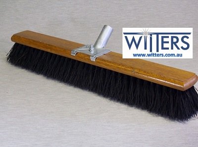 Bassine Fibre Premium Timber Broom with Handle and Stays