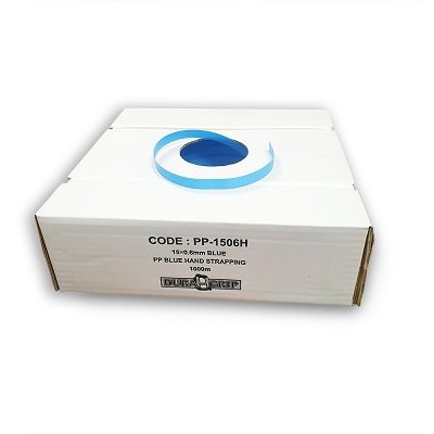 Blue Poly Strapping 15mm Dispenser Box