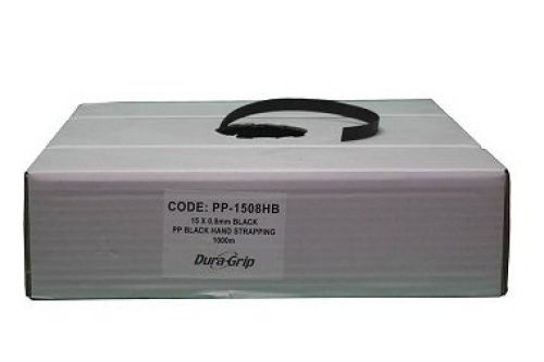 Black Heavy Duty Poly Strapping 15mm Dispenser Box