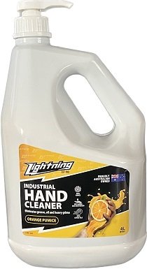Heavy Duty Lightning Orange Hand Cleaner 4lt Pump Pack