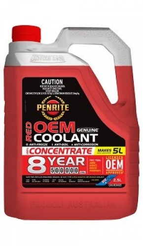 Penrite Red OEM Concentrated Radiator Coolant 4 x 2.5lt