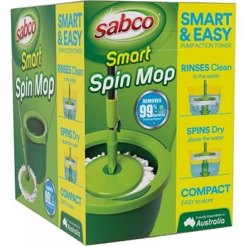 Sabco Compact Spin Mop Set with Mop & Handle