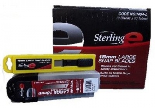 Sterling 18mm Snap Off Blades - 10 pack