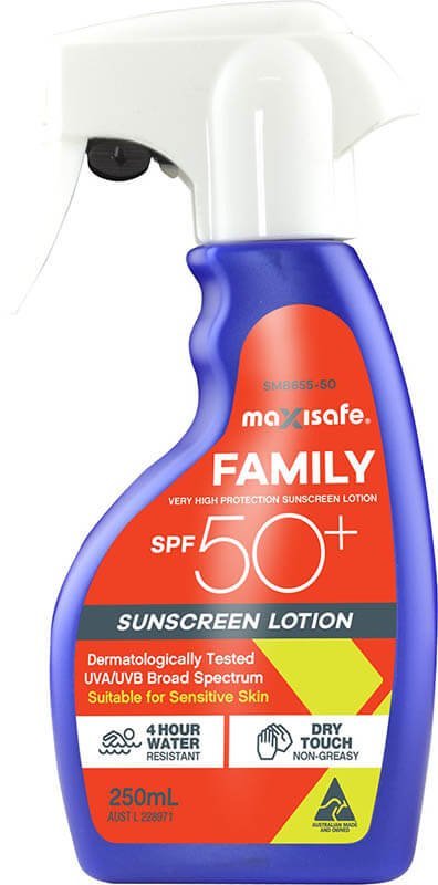 SPF 50+ Sprayable Sun Lotion - 250ml Spray Bottle