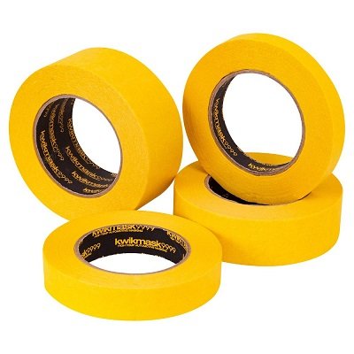 Kwikmask 9999 Automatovie Grade Yellow Masking Tape - 24mm