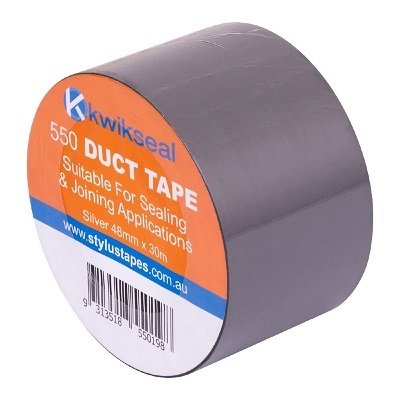 Kwik Silver Duct Tape 48mm x 25mt - 10 rolls