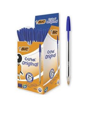 BIC Cristal Pens - 50 Pack - Blue