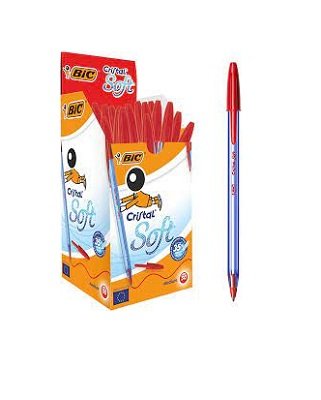 BIC Cristal Pens - 50 Pack - Red