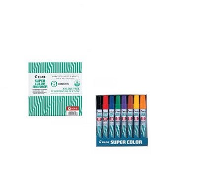 Pilot Chisel Tip Markers - Assorted Colours