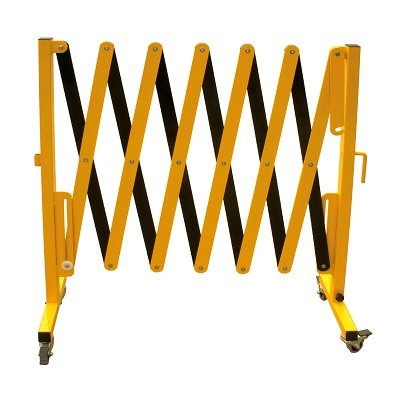 3mt Mobile Expanding Safety Barrier - Black & Yellow